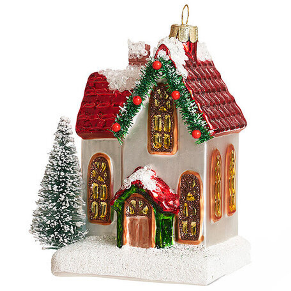Дом "С Рождеством" 11см GLT1302