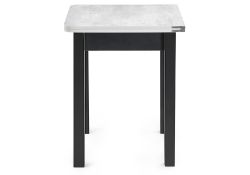 Обеденная группа Блавир белый полимер / серый полимер / метрополитан грей / черный