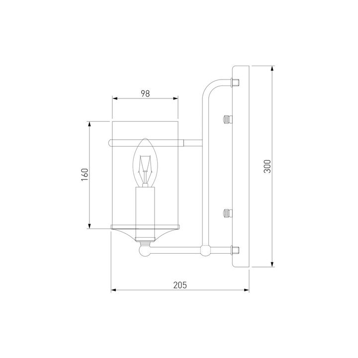 Бра Eurosvet 60040/1 античная бронза