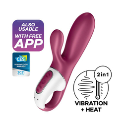 Вибратор-кролик Satisfyer Hot Bunny с функцией нагрева, красный