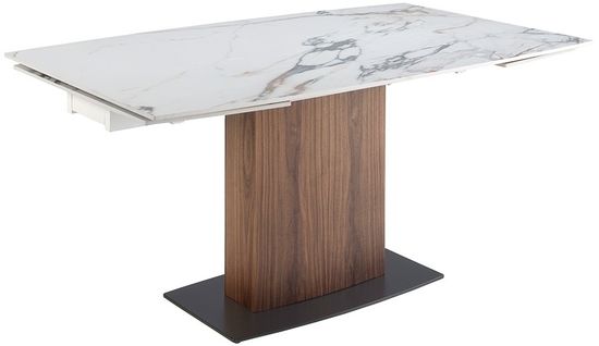 Раздвижной обеденный стол 1133/DT966 из керамики в мраморной отделке Испания 