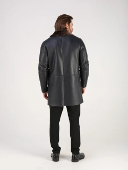 Дубленка зимняя натуральная длинная куртка