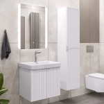 Шкаф-колонна Comforty Тенерифе-35 белый матовый