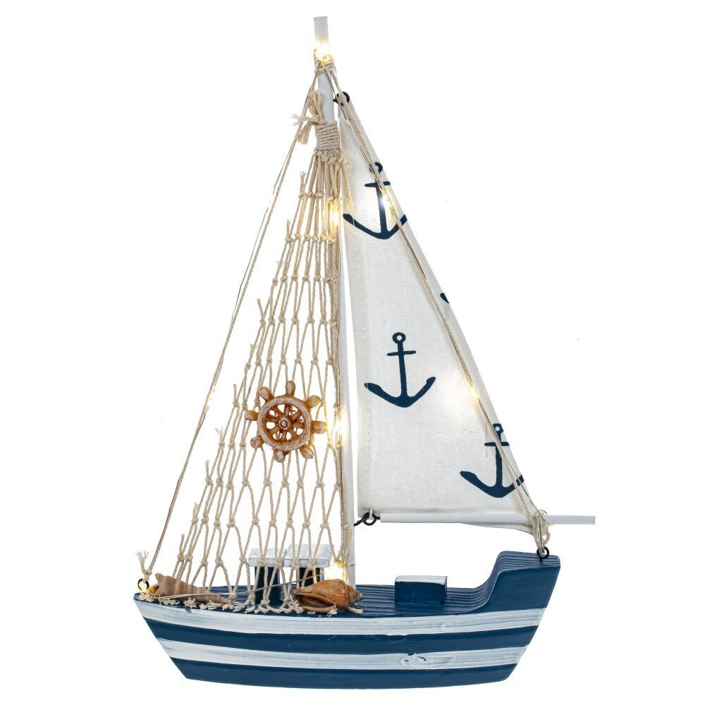 GAEM Изделие декоративное "Корабль" (подсветка 2xCR2032), L21,5 W5,5 H32,5 см