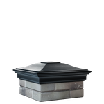 Колпак полимеркомпозитный Monblan 385*385 (1,5 кирпича) черный