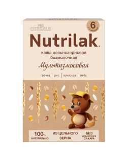Каша безмолочная Nutrilak Premium Procereals мультзлаковая 200г с 4месяцев