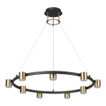 6532/58L LEDIO LN23 220 чёрный, латунь Светильник подвесной LED 58W 3000-6000K 2224Лм 220V FLINT