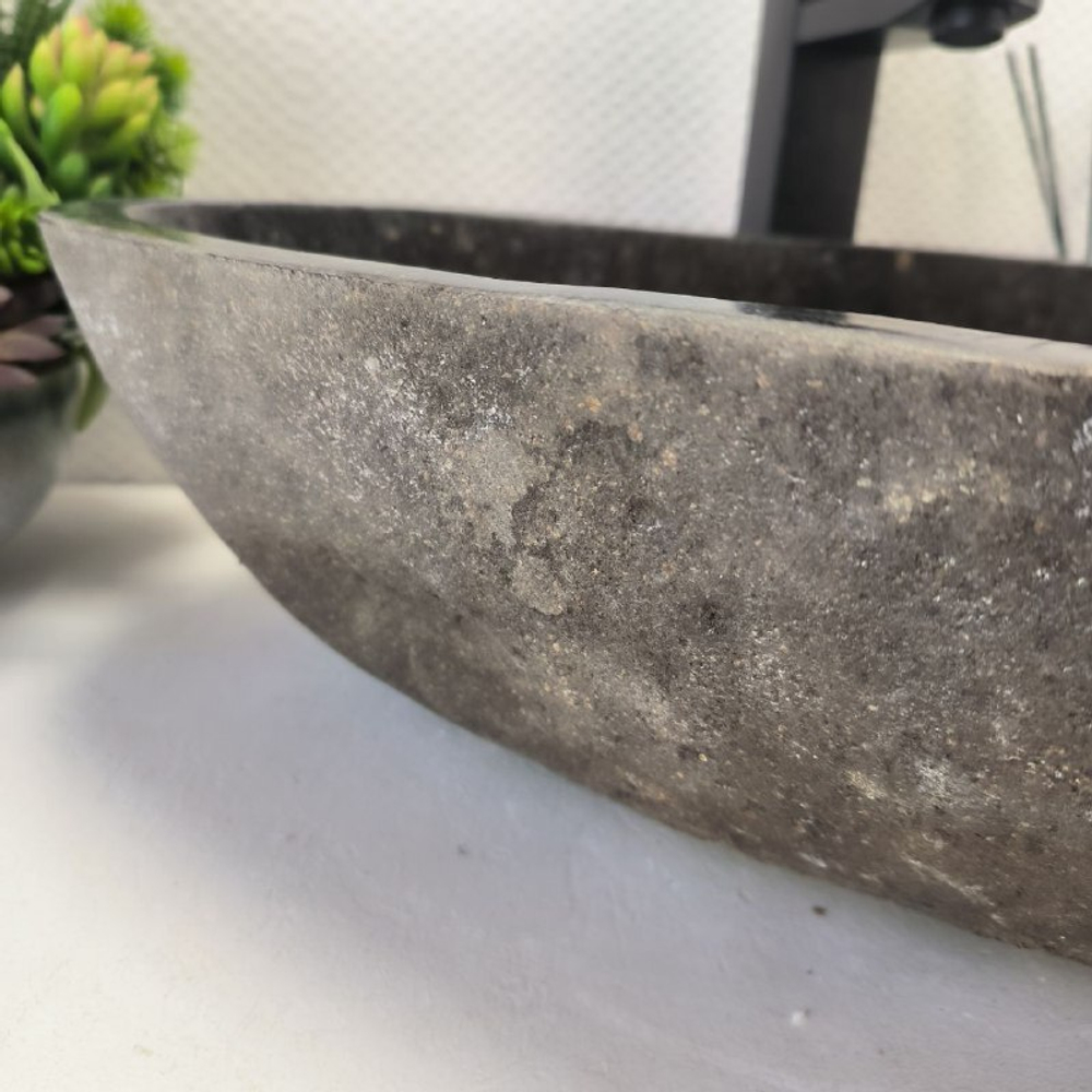 Раковина из речного камня RS63494 (52*37*14) 0122
