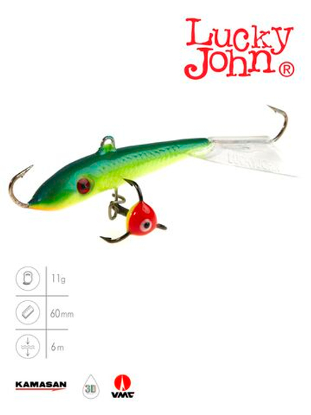 Балансир LUCKY JOHN Fin №4 (+тройник), цвет 29, арт. 71413-29