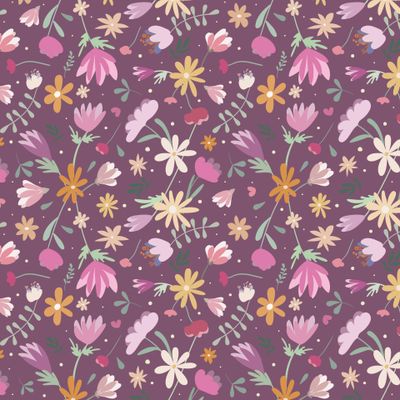 Seamless floral pattern _ 01112021_purple