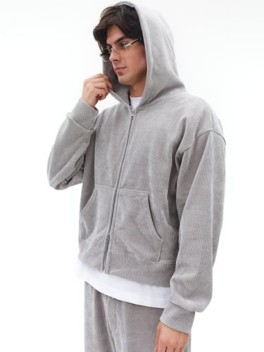 Серый велюровый спортивный костюм COMA