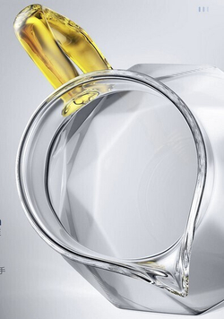 298035 Чайник "Кристалл" метал.крышка с ситом, 1600мл, стекло