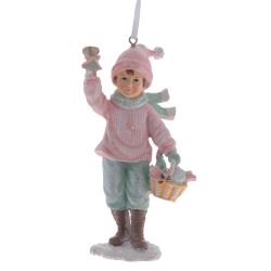 GAEM Изделие декоративное подвесное "Девочка/Мальчик", L6 W4 H13 см, 3в.