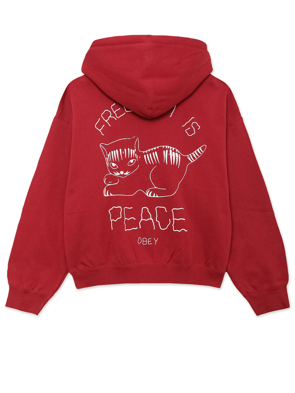 Толстовка С Капюшоном На Молнии Peace Baggy Relaxed Zip Hood