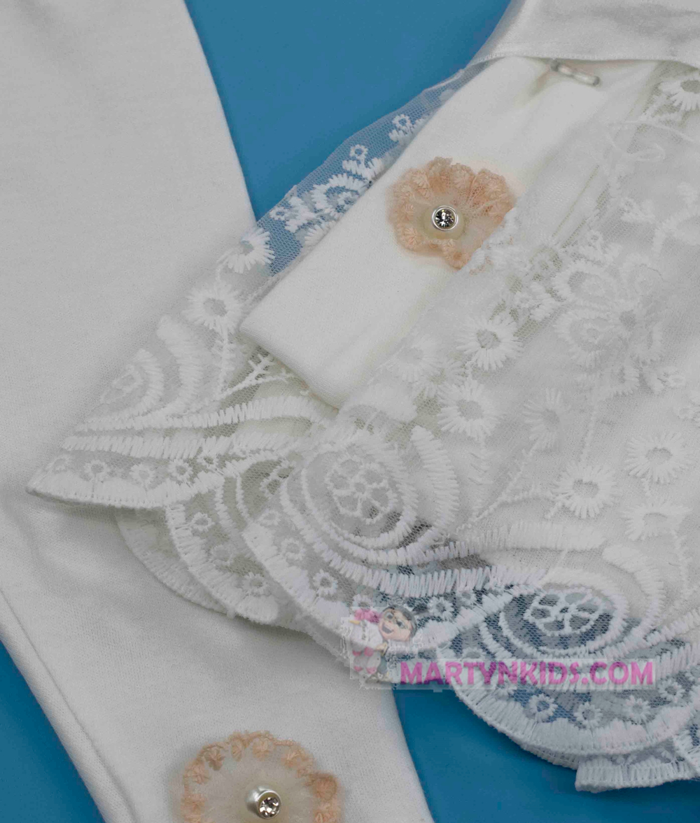 костюм Три цветочка платье + штанишки 4641