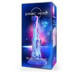 Сине-голубой фантазийный фаллоимитатор - 25 см.