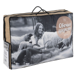 Одеяло евро, 200х220 см, Овечья шерсть, 300 г/м2, всесезон, чех хл, ИвШвейСт-т