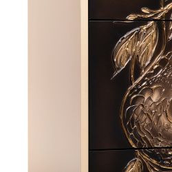 Комод Яблоко Евы с 3 ящиками Айвори