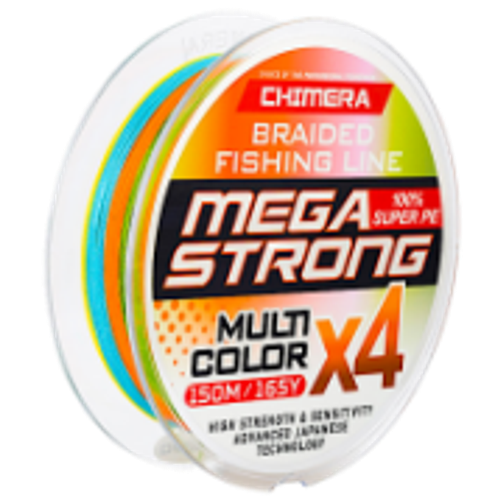 Шнур Chimera Megastrong Multicolor X4 150м 0.25мм  13.64кг