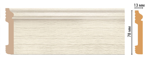 Плинтус DM D005-1070 (80*13*2400мм)