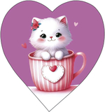 Открытка 60*60мм. "Котенок" (АртДизайн)