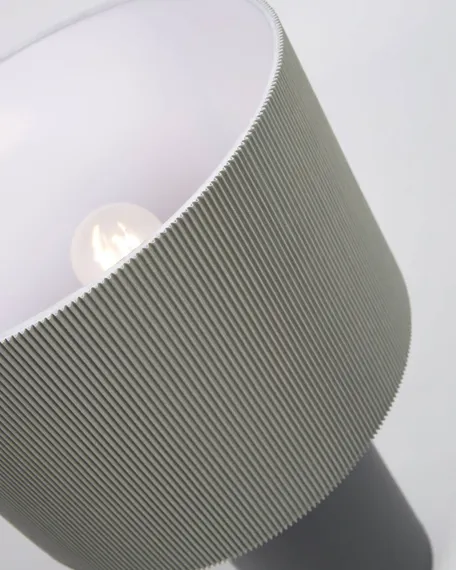 Настольная лампа Domicina, черная с серым