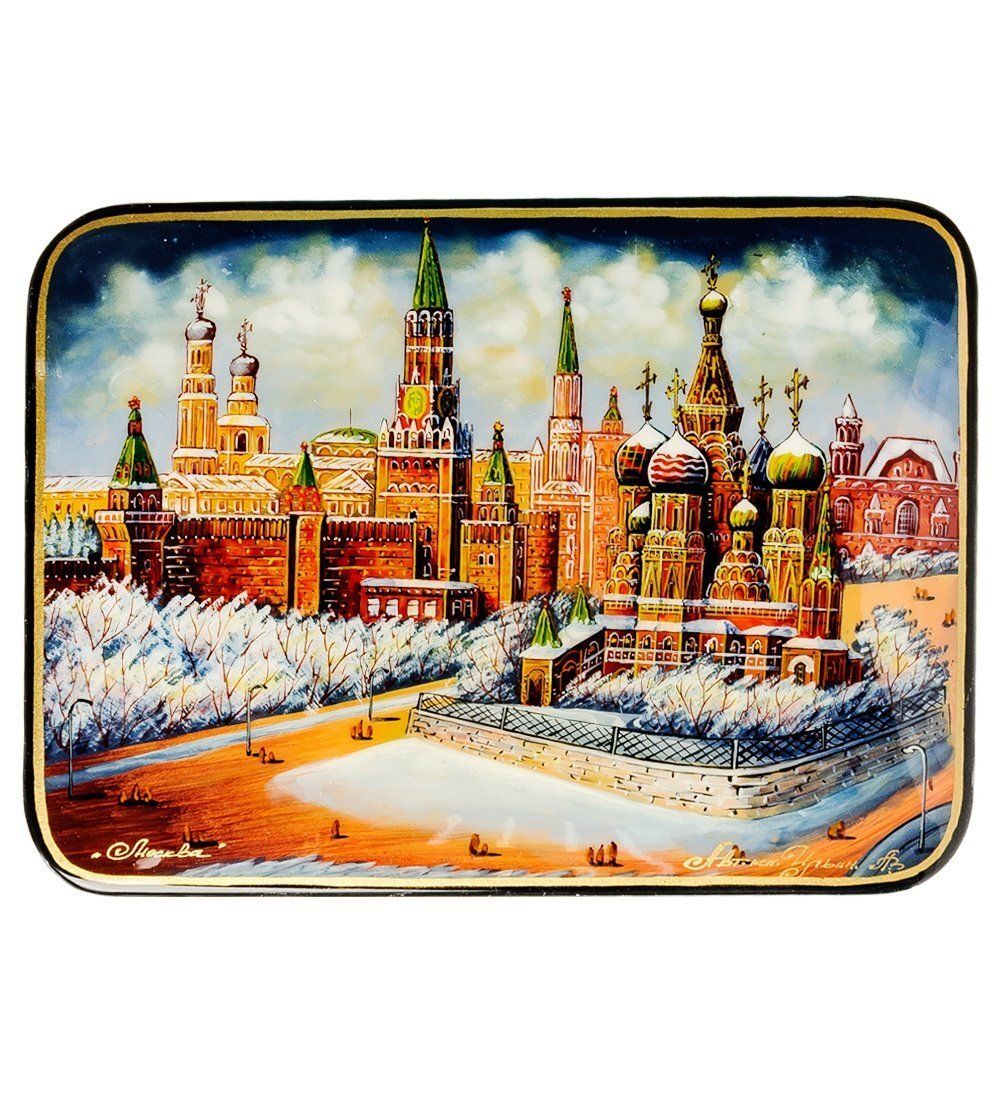 Народные промыслы ШК-55/ 86 Шкатулка «Москва» исп. Ильин А.