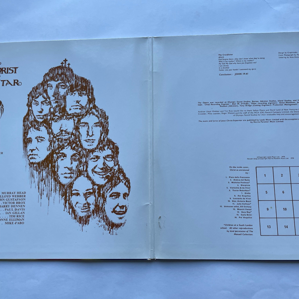 Винтажная виниловая пластинка LP Andrew Lloyd Webber, Jesus Christ Superstar Иисус Христос Супер Звезда (Германия 1984)