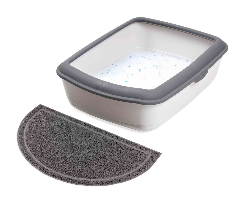 Коврик для кошачьего туалета Trixie Litter Tray Mat, размер 59Х35см., антрацит