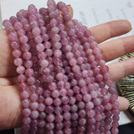 Розовый кварц, бусины шар 6.5 - 6.8мм, РЕДКИЙ, Мадагаскар