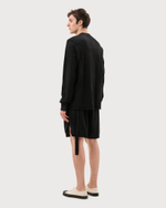 RICK OWENS DRKSHDW ШОРТЫ ИЗ ТОНКОГО ТРИКОТАЖА ЧЕРНЫЕ LIDO LONG BOXERS