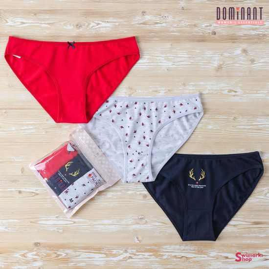 Трусики женские DOMINANT 35000-172, BIKINI, 3 шт. в уп.