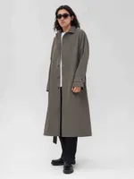 Плащ FOS Длинный Мужской Зеленый