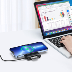 Быстрое беспроводное зарядное устройство 15W со складной подставкой, W2 Wireless Charger Stand, Duzzona