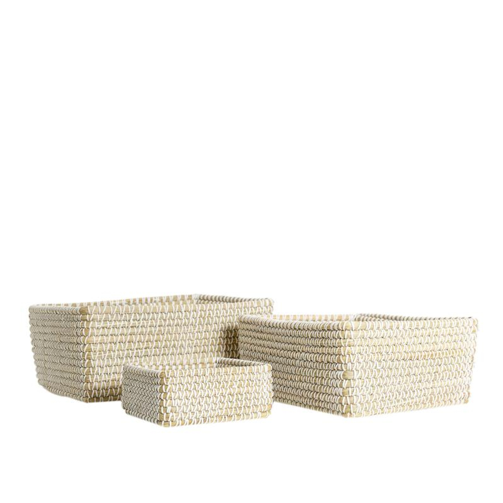 Zara Home Корзина изо льна, цвет разноцветный, 20 см
