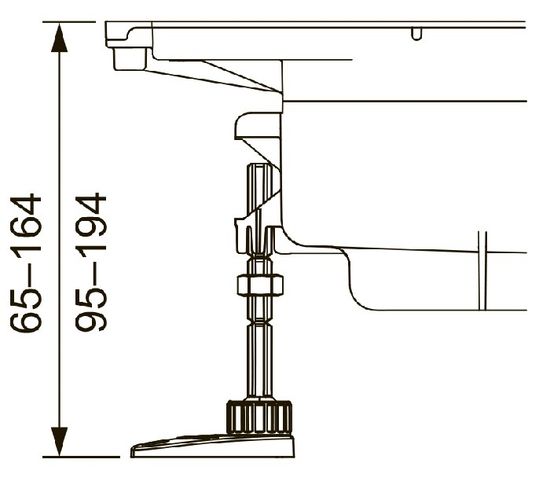 Комплект опор Tece TECEdrainprofile (674000)