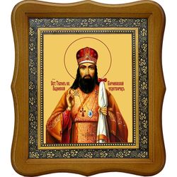 Тихон Задонский, Воронежский Святитель. Икона на холсте.