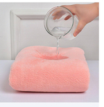 Набор полотенец подарочный (3 шт) — банное и для лица, микрофибра «коралловый флис», супервпитывающие