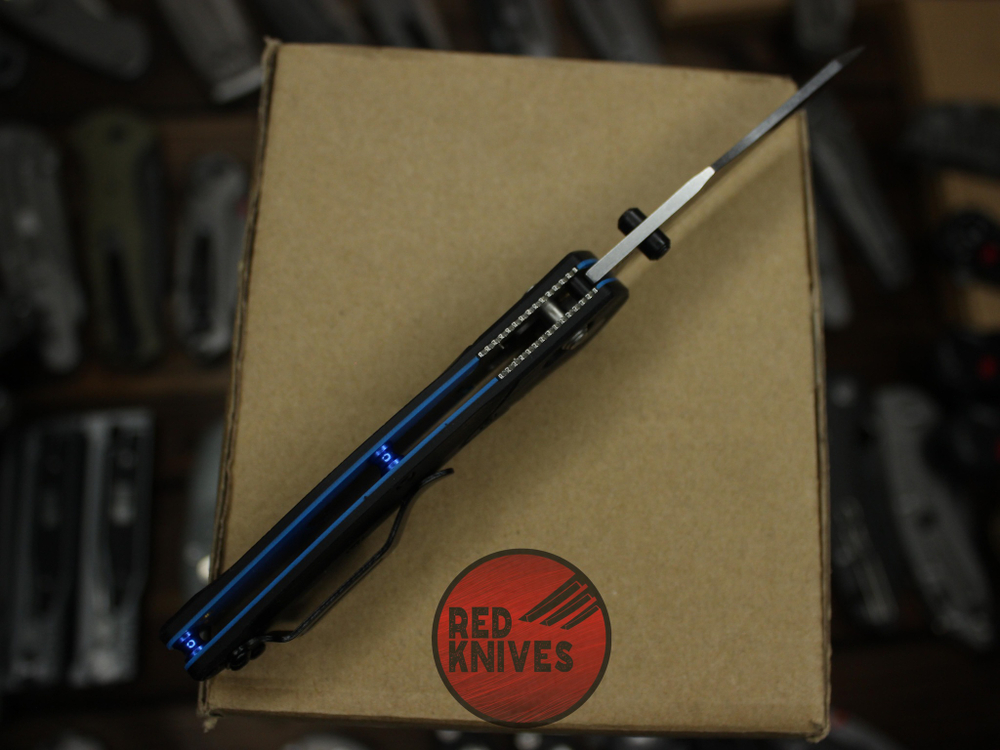 Нож Benchmade 945BK-1 Mini Osborne A+++ - черная рукоять, светлый клинок