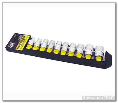 Набор головок 6-гр. 3/8" 12 предм. CrV БМ