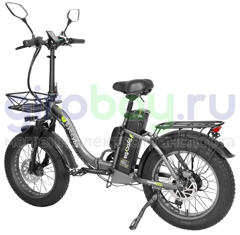 Электровелосипед Syccyba F11 Pro 2025 года (48V/15Ah) - Серый обод фото №4