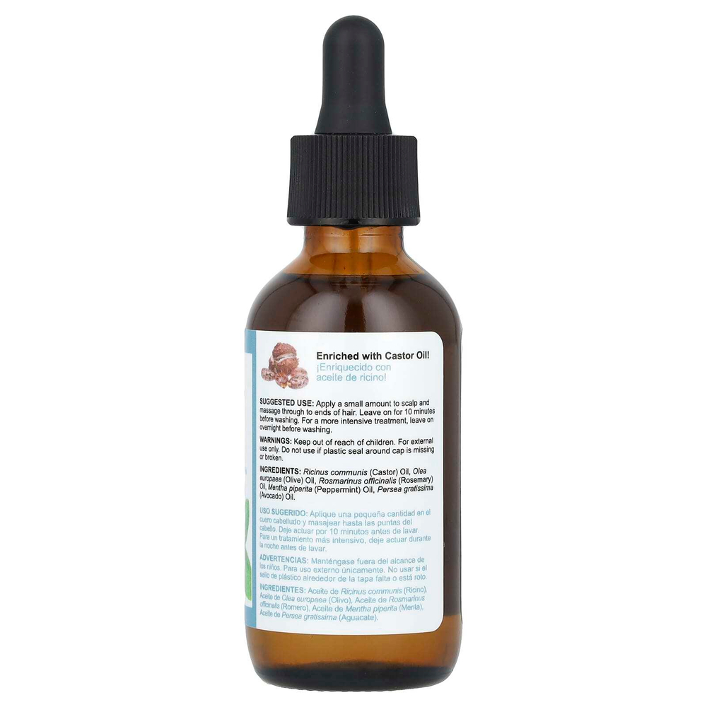 De La Cruz, масло для волос и кожи головы, розмарин и мята, 59 мл (2 жидк. унции)