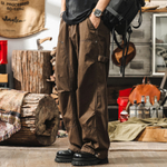 Мужские брюки рабочая одежда Maillard в стиле ретро,летние модные свободные широкие брюки, дышащие прямые повседневные брюки, мужские длинные брюки