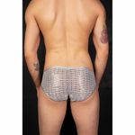 Мужские трусы слипы серебристые Cosmos Colors CC40_WSS