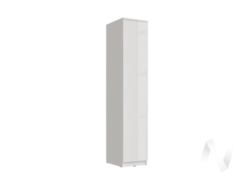 Пенал 1 створка МС Челси (белый/белый глянец холодный)