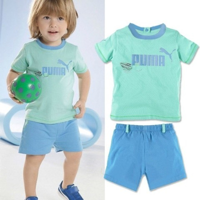 Комплект детский из майки с надписью и шорт