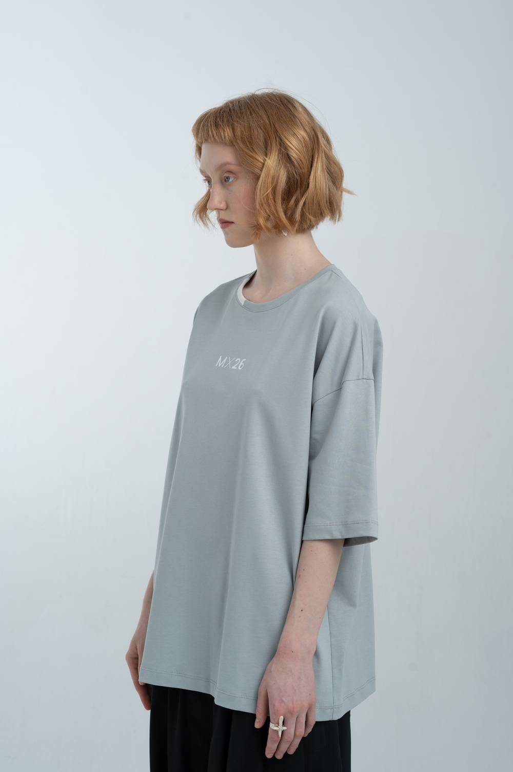 Футболка oversize из плотного трикотажа