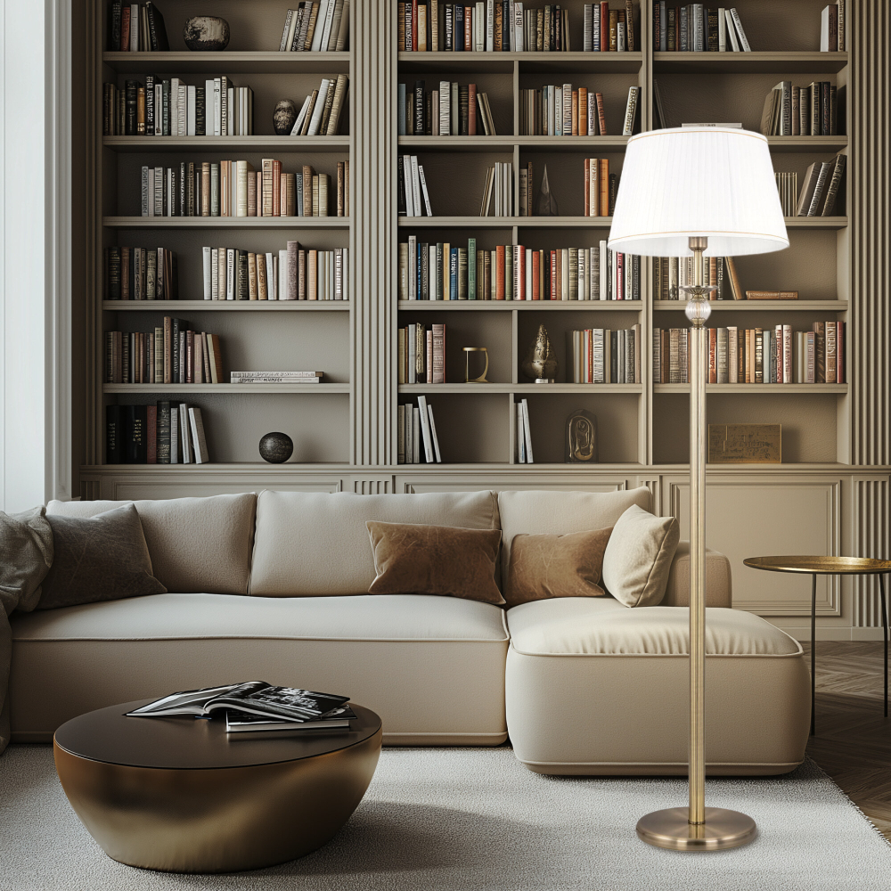 Citilux Гера CL433913 Торшер с абажуром Бронза