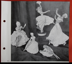 Фарфоровая статуэтка "Балерина Пина с зеркалом". SCHAUBACH KUNST, Германия, 1935–1953 гг.