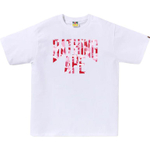 A Bathing Ape Bathing Ape Ss25 Футболка белый розовый